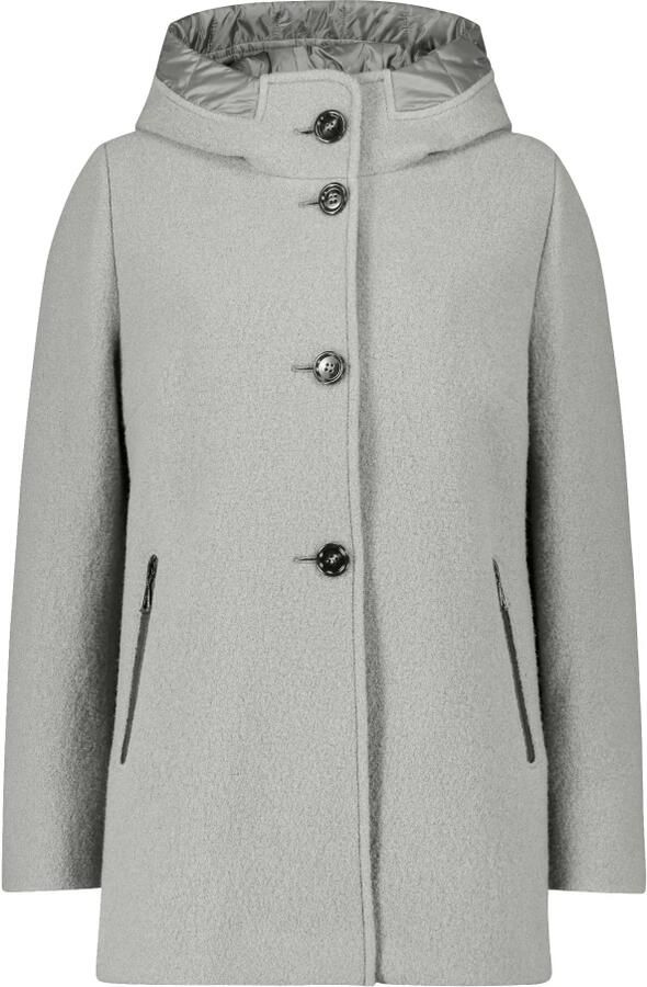 Gil Bret Lange jas met knoopsluiting en ritszakken