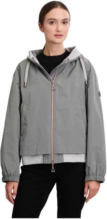 Gil Bret Zomerjas met capuchon blouson stijl Gray Dames