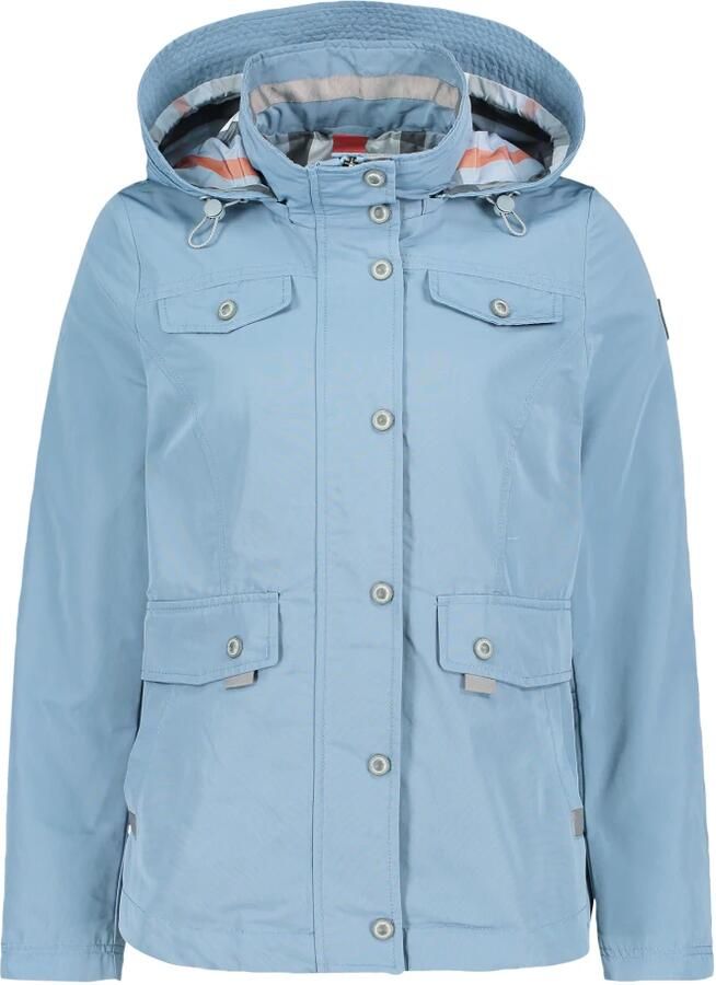 Gil Bret Zomerjas met capuchon en ruitdetails Blue Dames - Foto 5