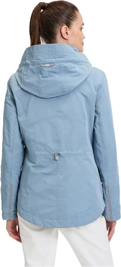 Gil Bret Zomerjas met capuchon en ruitdetails Blue Dames - Foto 2