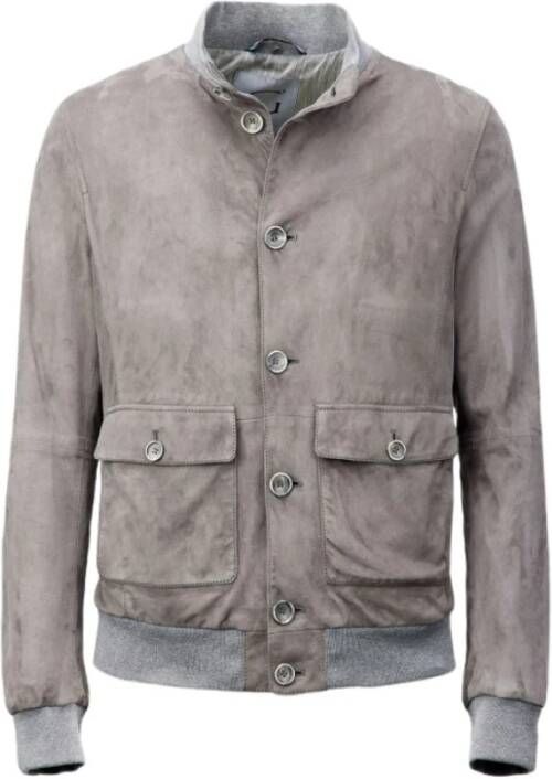Gimo's Leather Jackets Beige Heren