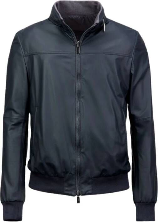 Gimo's Leather Jackets Blauw Heren