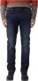 Emporio Armani Blauwe Jeans met Smalle Pijpen en Logo Patch Blauw Heren - Thumbnail 1