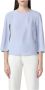 Emporio Armani Elegante Damesblouse met Vleugelmouwen Blue Dames - Thumbnail 1