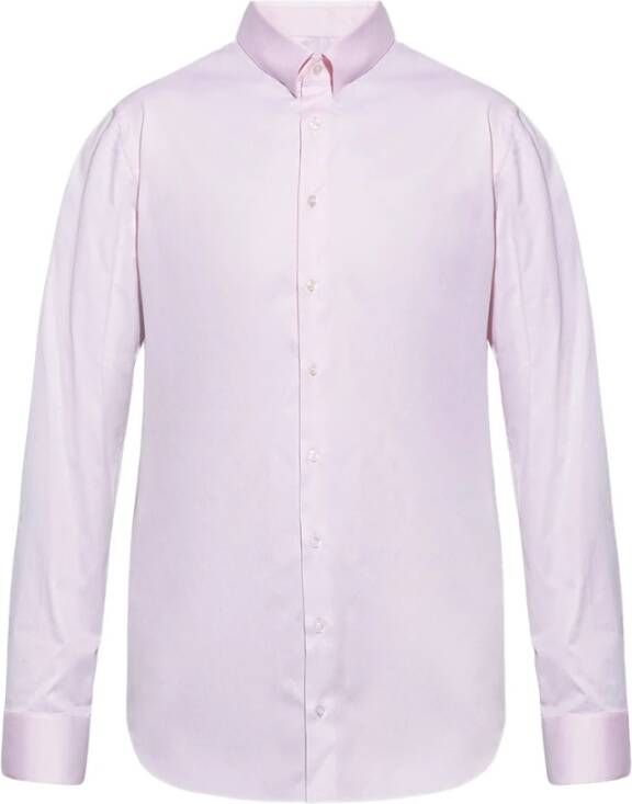 Giorgio Armani Cotton shirt Roze Heren
