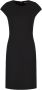 Giorgio Armani Zwarte Wol Stretch Jurk Black Dames - Thumbnail 1