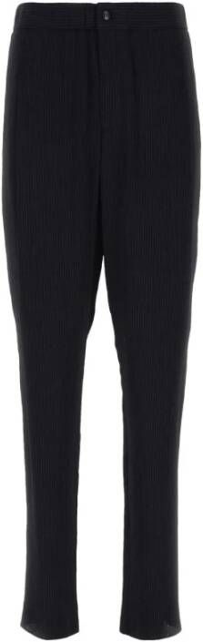 Giorgio Armani Geborduurde viscose blend broek Zwart Heren