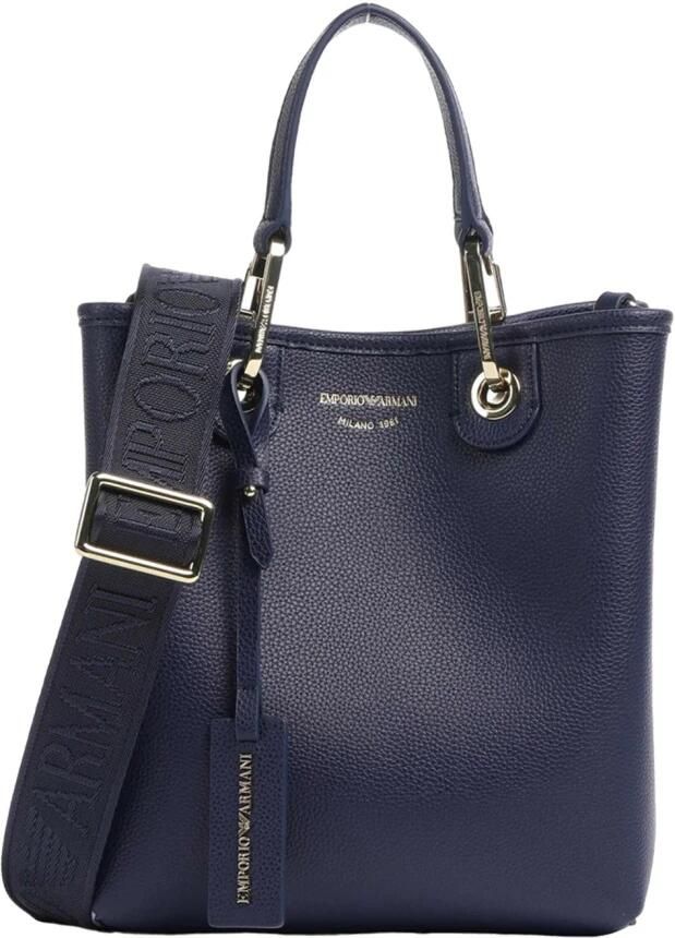 Emporio Armani Vegan Leren Bucket Handtas Set Blue Dames - Foto 2