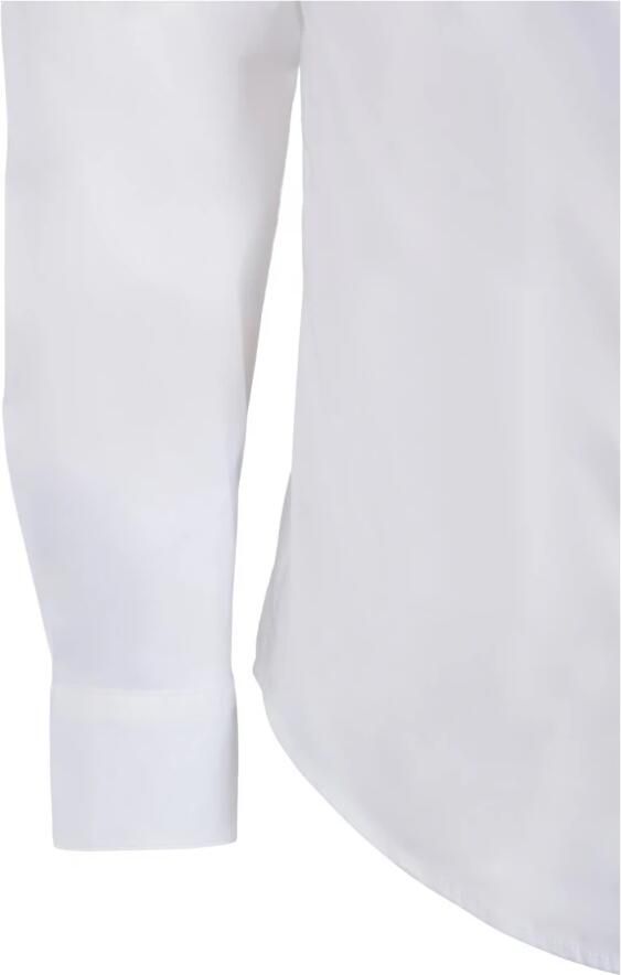 Emporio Armani Witte Stretch Stof Shirt Klassieke Kraag Lange Mouw Adelaar Borduurwerk White Heren - Foto 5