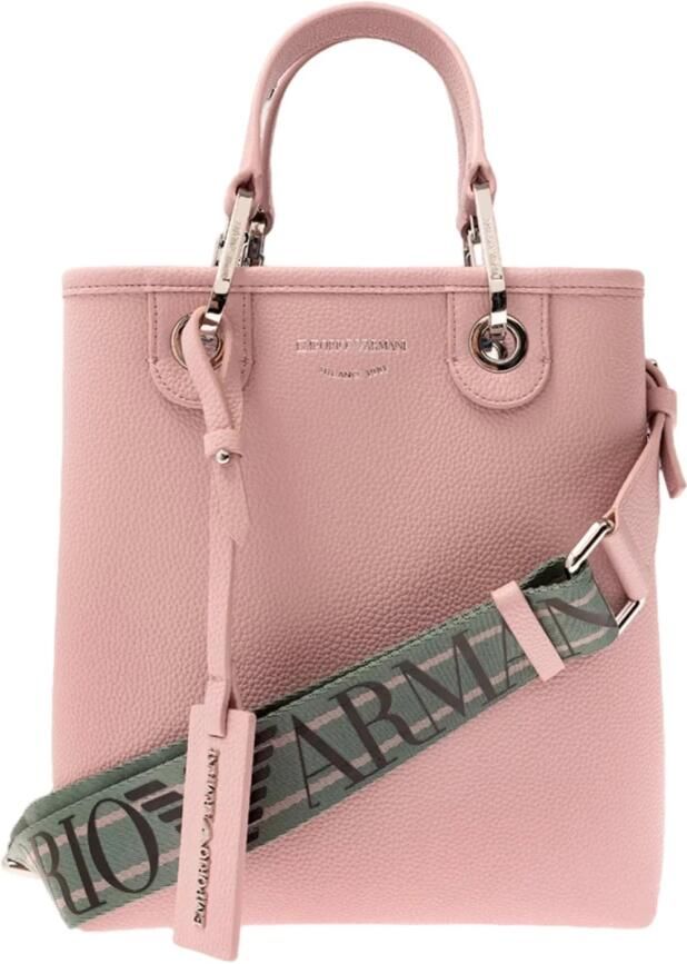 Emporio Armani Roze Shoppingtas met Verstelbare Band en Afneembaar Logolint Pink Dames - Foto 4
