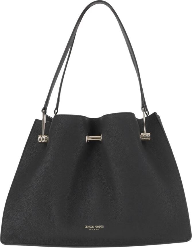 Giorgio Armani Shoppers & Totes Small Leather Shopper Bag in zwart