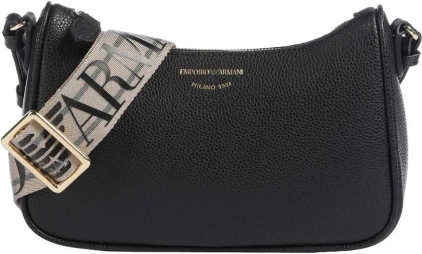 Emporio Armani Zwarte Mini Baguette met Verstelbare Band Black Dames - Foto 8