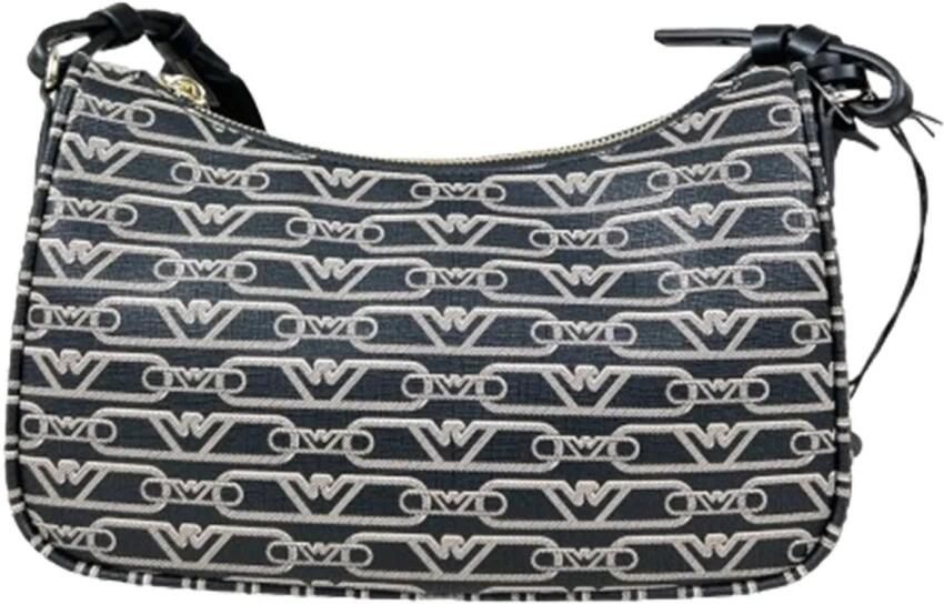 Emporio Armani Monogram Logo Eagle Baguette Crossbody Black Dames - Foto 6