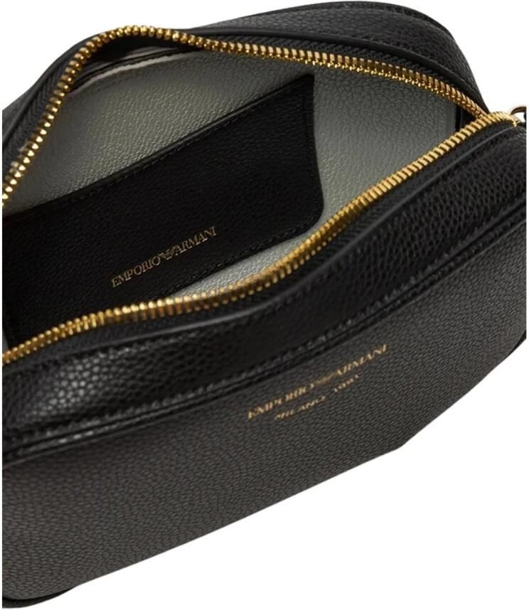 Emporio Armani Zwarte Mini Tas met Verstelbare Band en Logo Lettering Black Dames - Foto 4