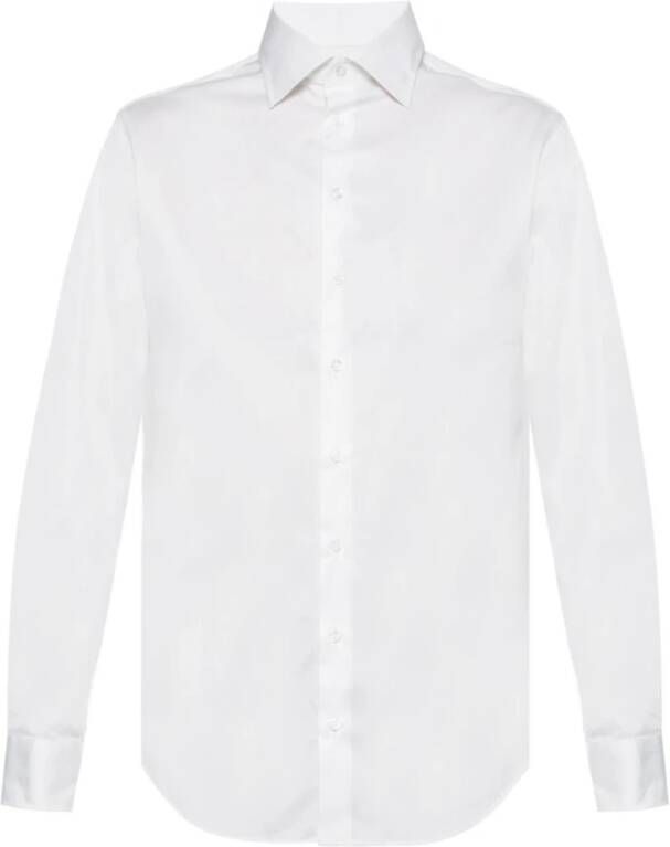 Giorgio Armani Klassiek overhemd White Heren
