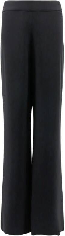 Giorgio Armani Leather Trousers Zwart Dames