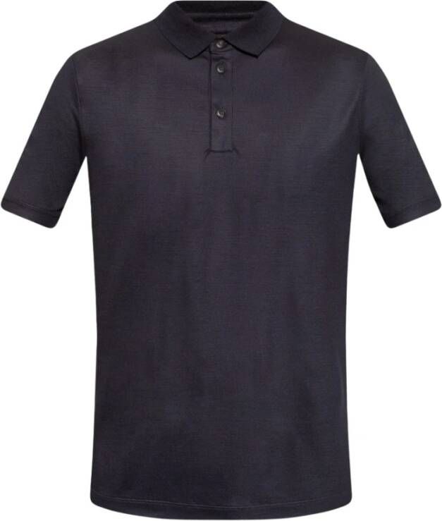 Giorgio Armani Blauw Poloshirt voor Mannen Blue Heren