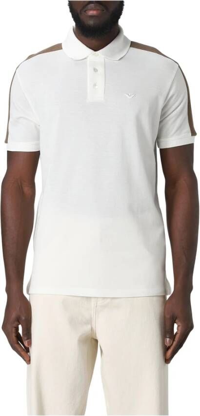 Emporio Armani Klassieke Katoenen Polo White Heren