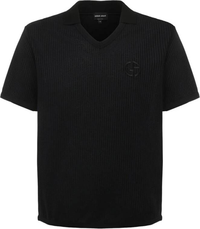 Giorgio Armani Polo Shirt Zwart Heren