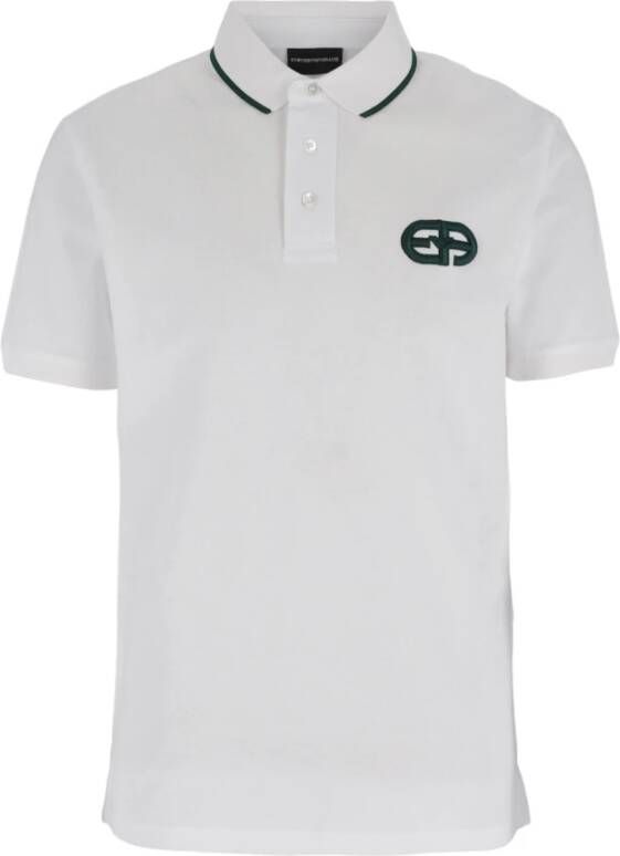 Emporio Armani Poloshirt met logostitching model 'EA Logo'
