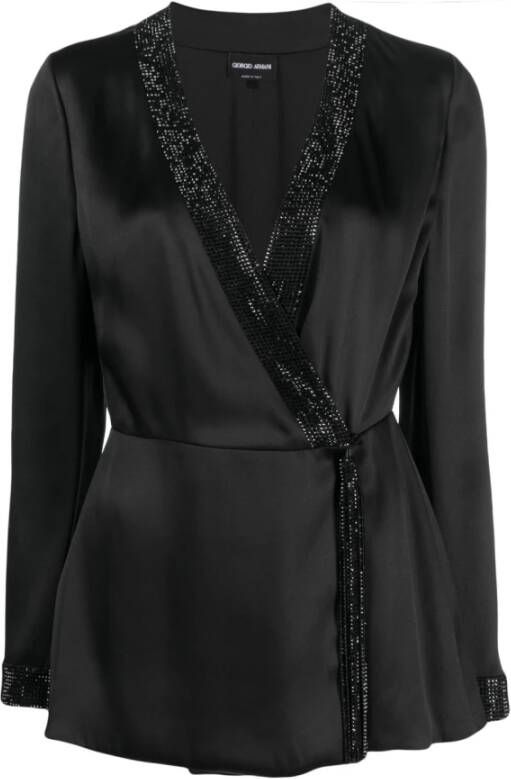 Giorgio Armani Shirt Dresses Zwart Dames