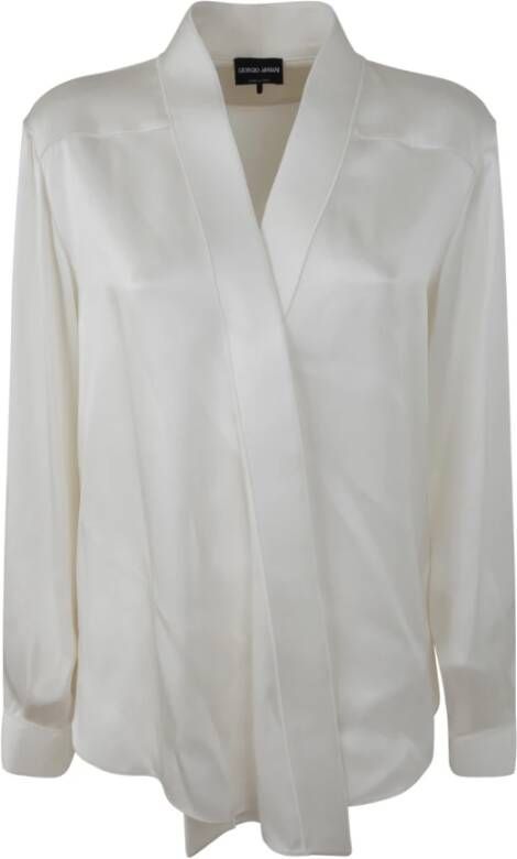 Giorgio Armani Shirts White Dames
