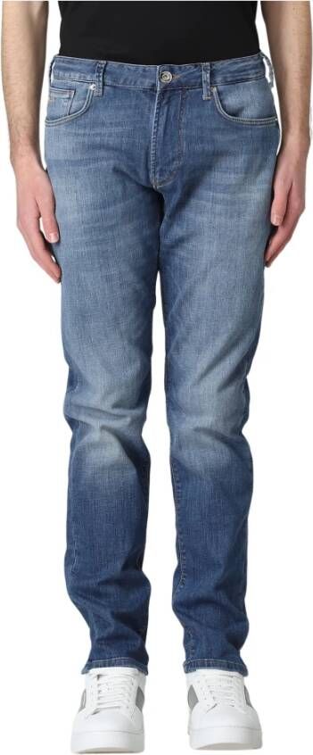Giorgio Armani Slim-fit Jeans Blauw Heren