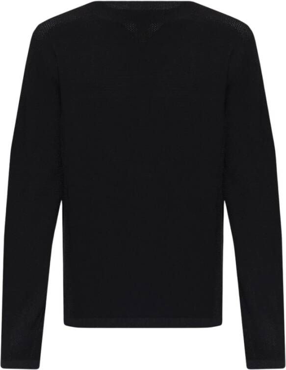 Giorgio Armani Sweater with logo Zwart Heren