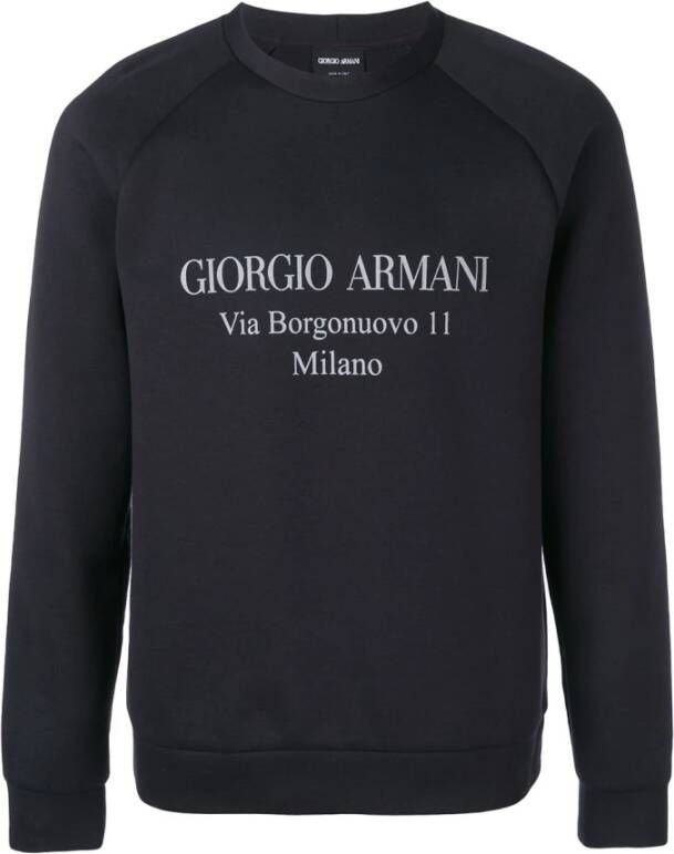 Giorgio Armani Sweatshirt Blauw Heren