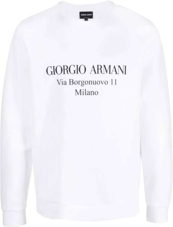 Giorgio Armani Sweatshirt Wit Heren