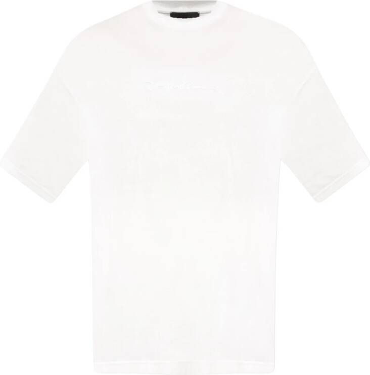 Giorgio Armani T-shirt met logo Wit Heren
