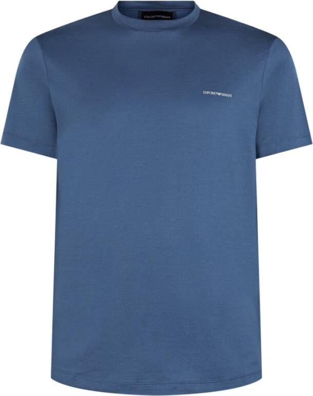 Giorgio Armani T-shirts Blauw Heren