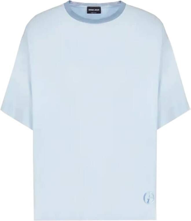 Giorgio Armani T-shirts Blauw Heren