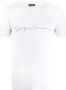 Giorgio Armani Minimalistisch Zwart Logo T-shirt White Heren - Thumbnail 1
