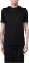 Emporio Armani Logo Print Katoenen T-Shirt Black Heren - Thumbnail 1
