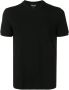 Giorgio Armani Geborduurde Viscose Crew-Neck T-Shirt Black Heren - Thumbnail 1