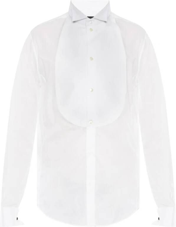 Giorgio Armani Tuxedo -shirt White Heren