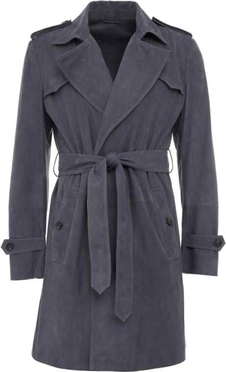 RRD Blauwe Rits Hoodie met Elastische Manchetten Blue Heren