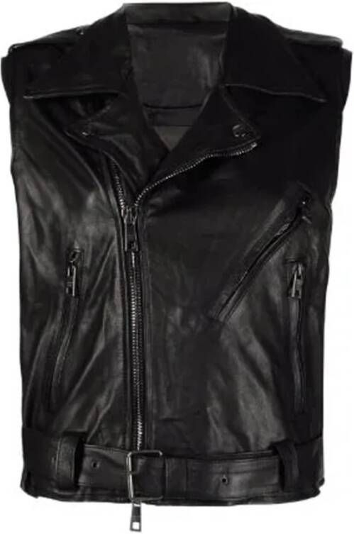 Giorgio Brato Lang leergilet Zwart Dames