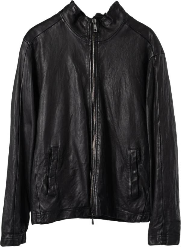 Giorgio Brato Leather Jackets Zwart Dames