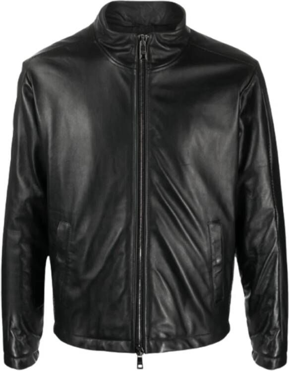 Giorgio Brato Leather Jackets Zwart Heren