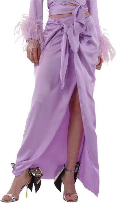 Giulia N Couture Maxi Skirts Purple Orange Dames