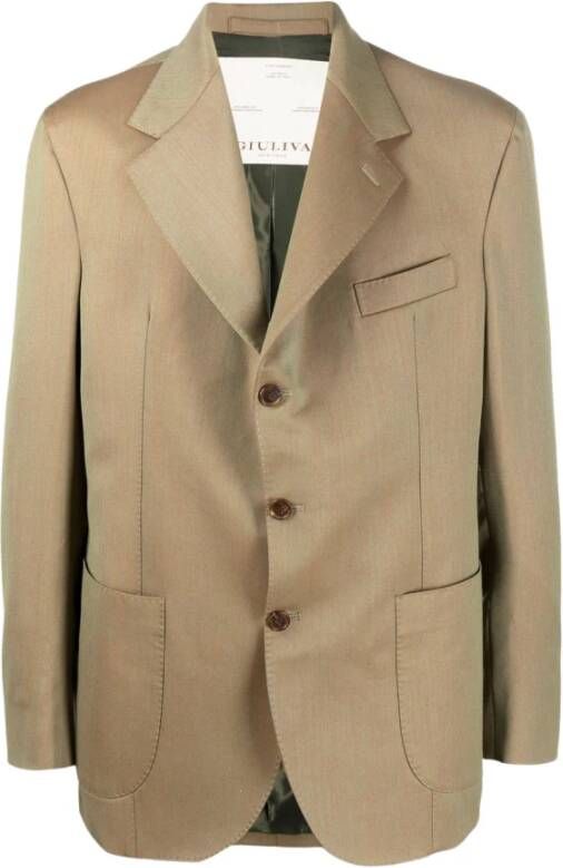 Giuliva Heritage Blazerjas Beige Heren