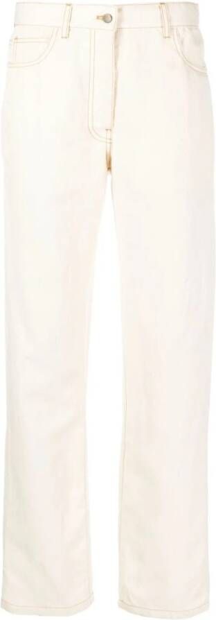 Giuliva Heritage Straight Jeans Beige Dames