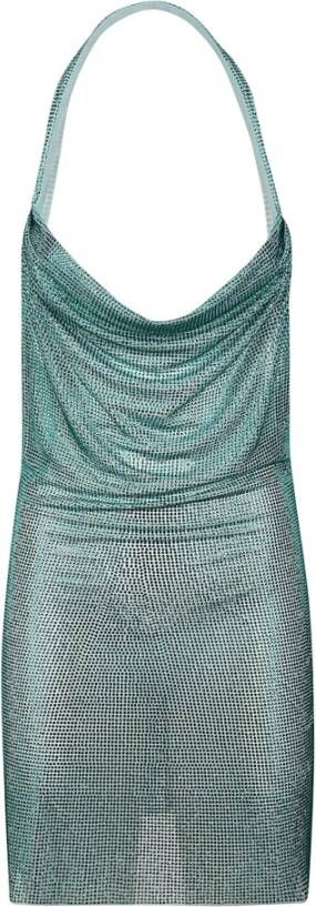 Giuseppe Di Morabito Crystal-Embellished Mini Dress Groen Dames