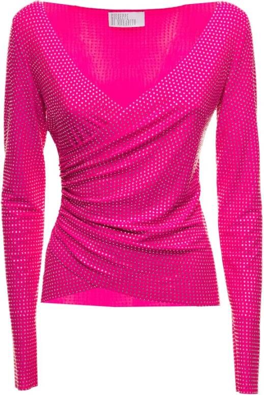 Giuseppe Di Morabito Tops met lange mouwen Roze Dames