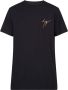 Giuseppe zanotti Zwart T-shirt met logo borduursel Zwart Heren - Thumbnail 1
