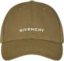 Givenchy 4G Geborduurd Logo Gebogen Pet Groen Heren