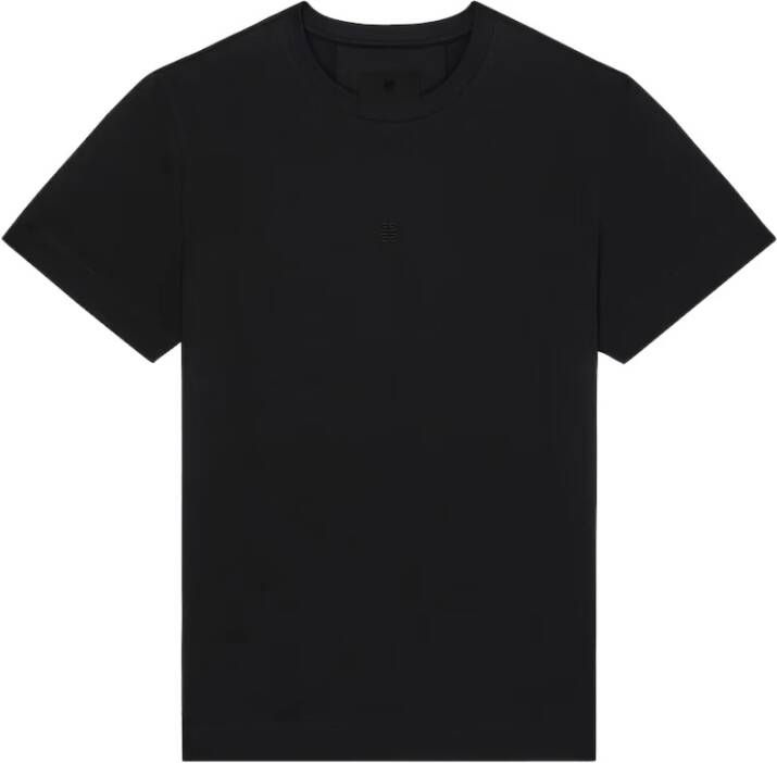 Givenchy 4G Geborduurd Slim Fit T-Shirt Zwart Heren