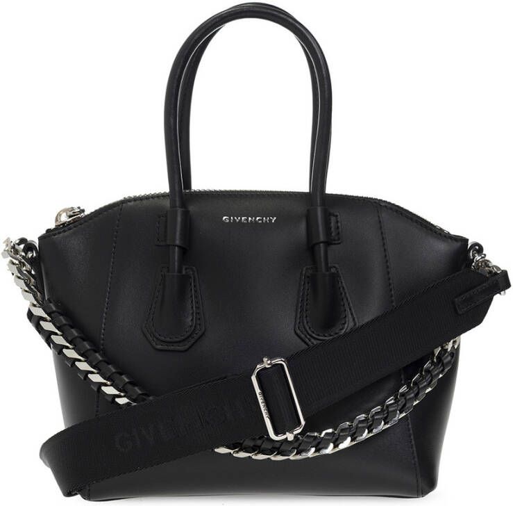 Givenchy Totes Mini Chain Antigona Sport Bag Leather in zwart